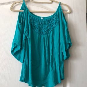 Teal blouse